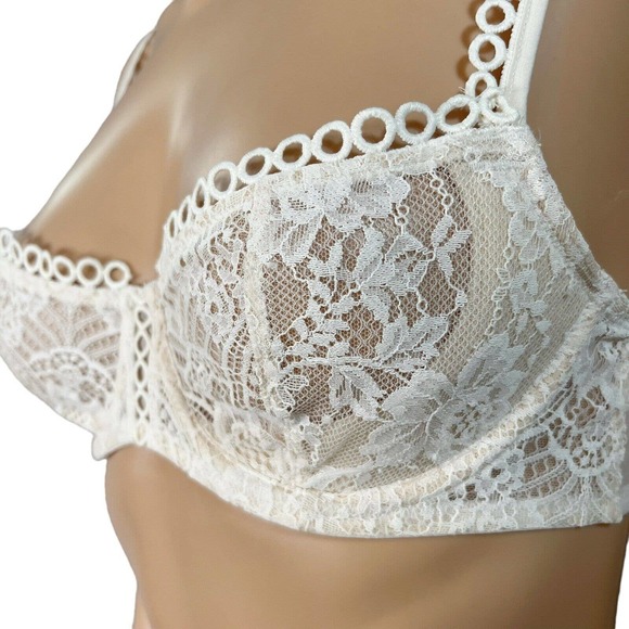 Victorias Secret Push Up Without Padding Bra Lace Underwired Sheer - Picture 5 of 8